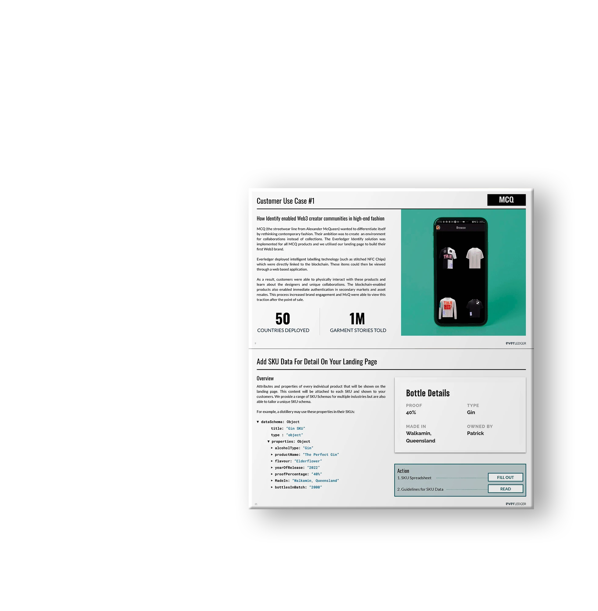 sales presentation design example page